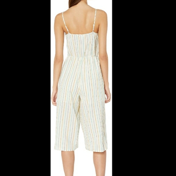 Stripe Culotte Jumpsuit (Multi) - Picture 3 of 11